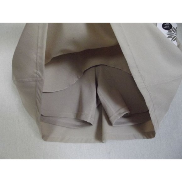 Ebb & Flow Skort Size Small Doeskin Tan Beige shorts/skirt polyester spandex - Picture 4 of 12